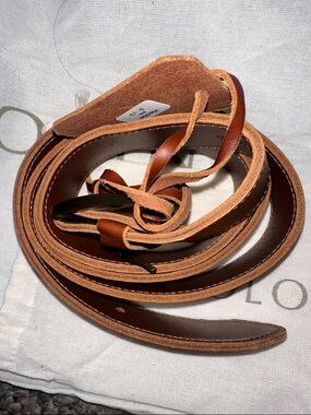 Leather Mens Belt - Brandy